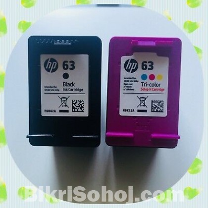 China HP 63 Black & Color Ink Combo Ink Cartridge Set